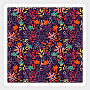 Autumn floral pattern Sticker